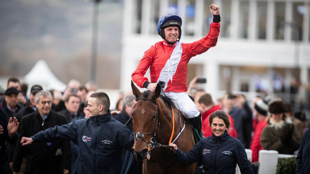Irish amateur Jamie Codd earned his ninth success at the Cheltenham Festival with Envoi Allen in the Champion Bumper