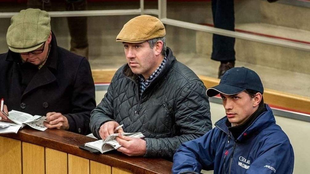 Donal White (centre): exciting times with Night Wish, Racinger and Saintgodrel at Foxwood Farm