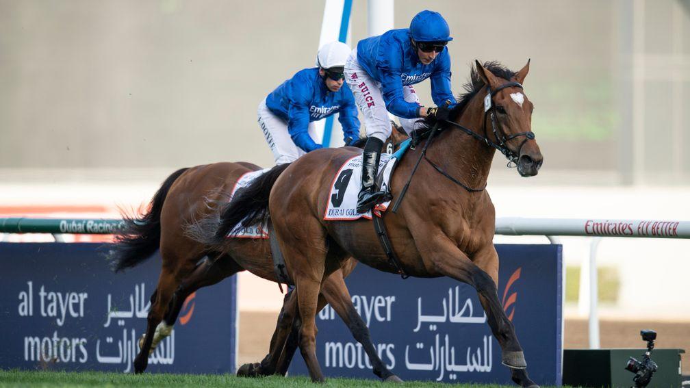 Cross Counter edges stablemate Ispolini to win the Dubai Gold Cup for Charlie Appleby