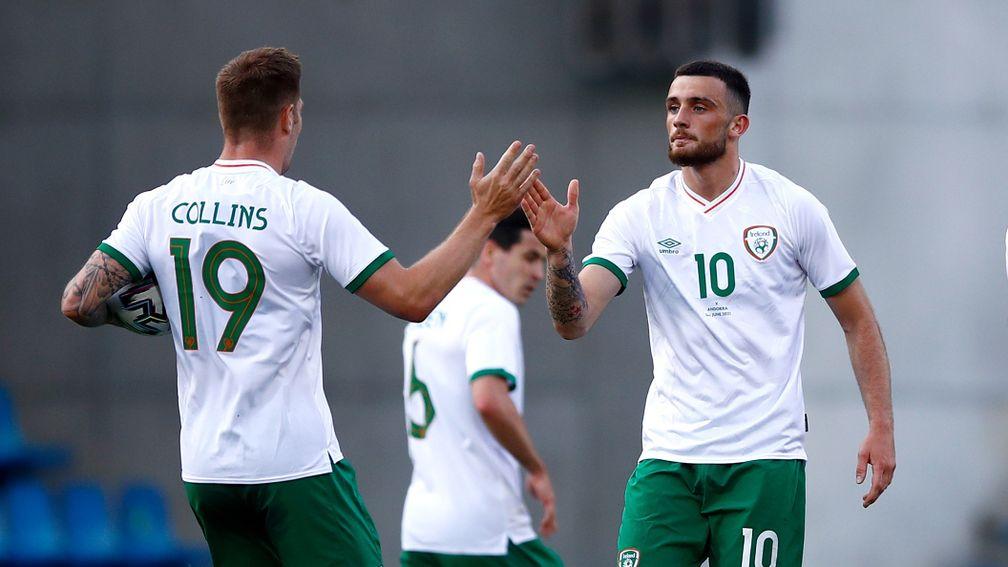 Troy Parrott scored twice in Ireland's 4-1 win against Andorra