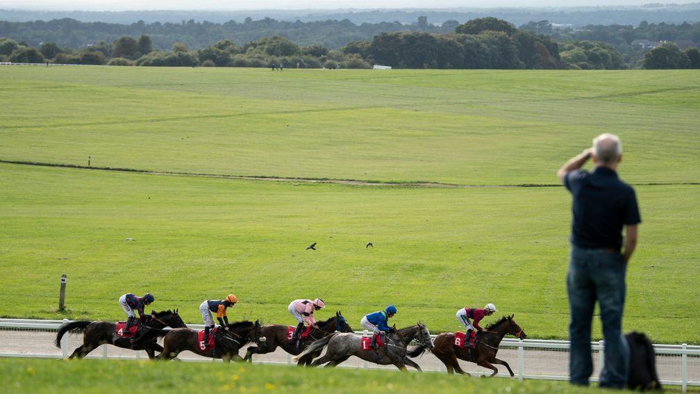 Walkers not welcome: the public right of way on Epsom Downs will be suspended for 24 hours on Tuesday in order to comply with the requirements of racing behind closed doors