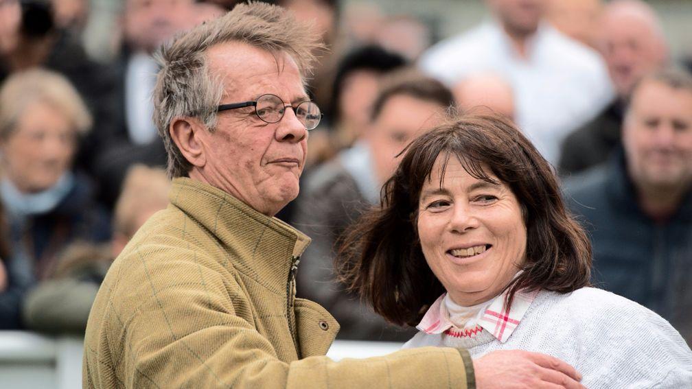 Mark and Sara Bradstock after Coneygree wins at Sandown in 2015