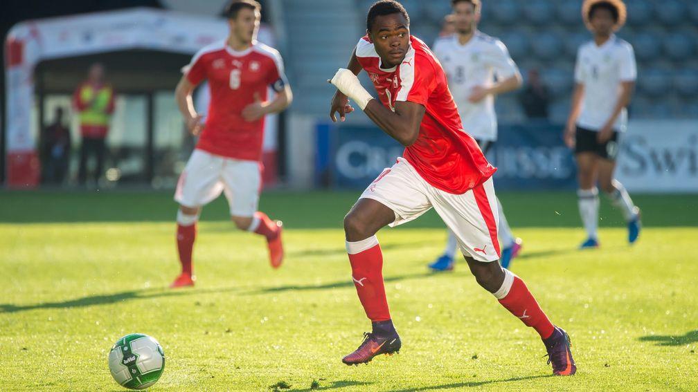Dimitri Oberlin in action during an U20 international friendly