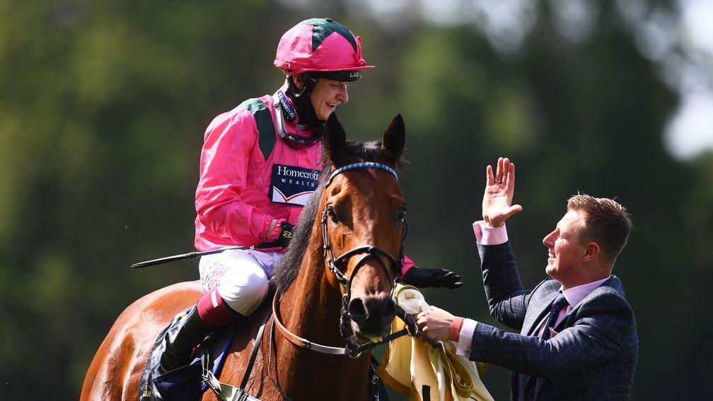 High fives all round after Mayson's son Oxted landed the King's Stand Stakes