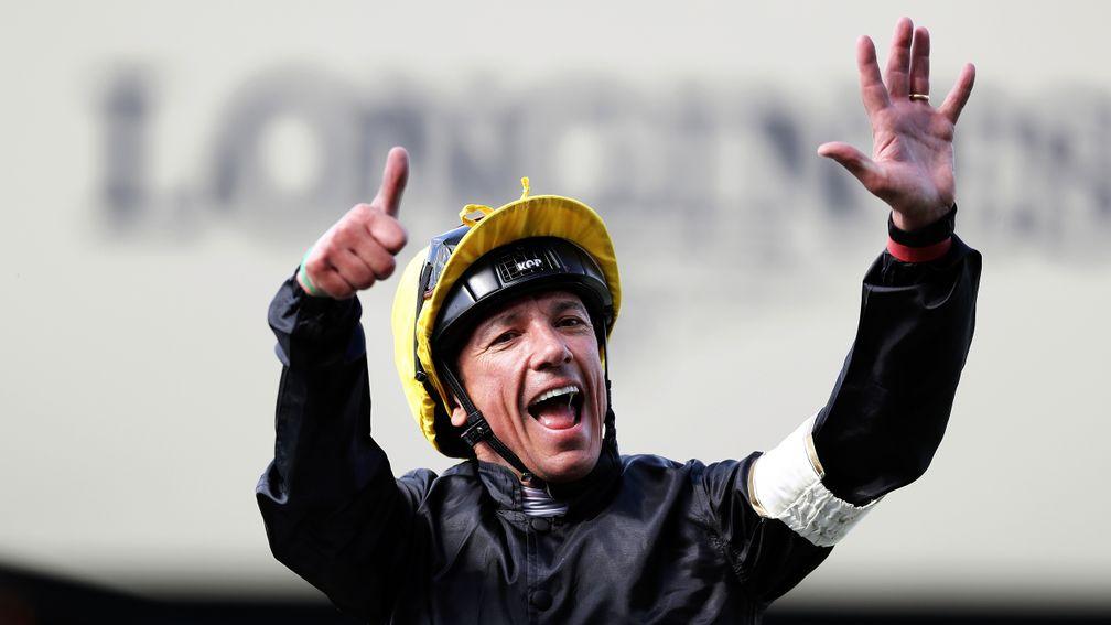 Frankie Dettori celebrates 60 Royal Ascot wins following victory in the Gold Cup on Stradivarius