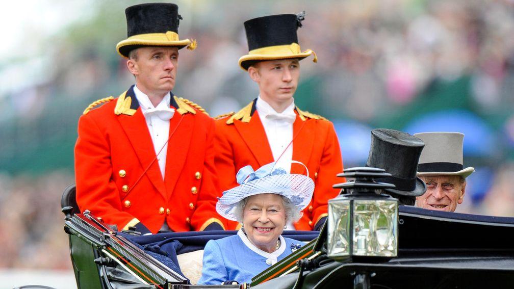 Ascot 20.6.09 Pic:Edward WhitakerThe Queen and the Duke of Edinburgh arrive on the final day