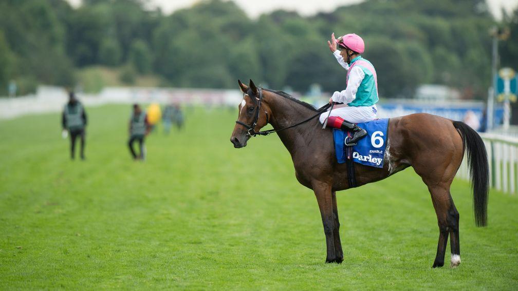 Enable: her breeder, Juddmonte, was honoured with two awards during the annual TBA ceremony