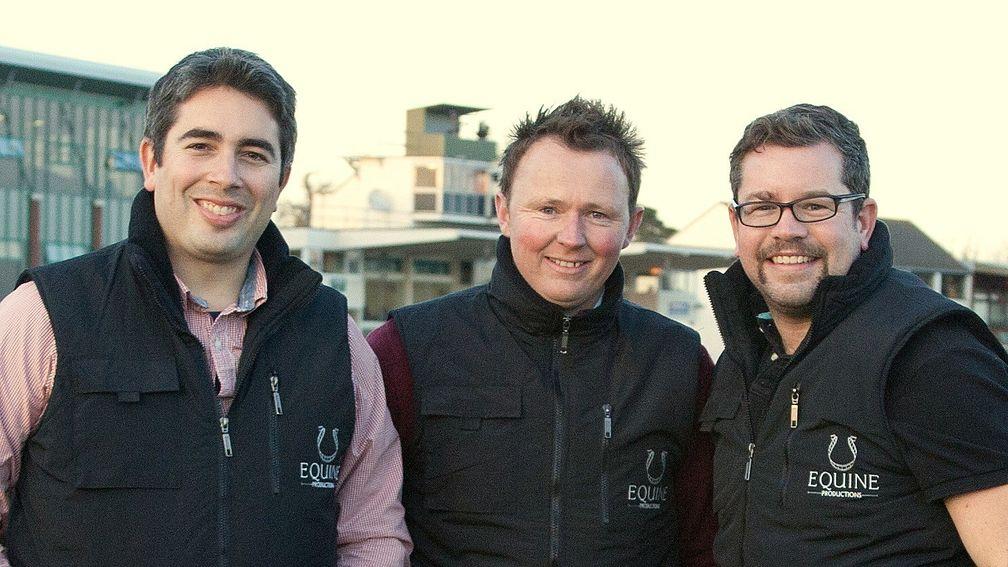 The Equine Productions team: left to right, Sam Fleet, Nathan Horrocks and Dave James