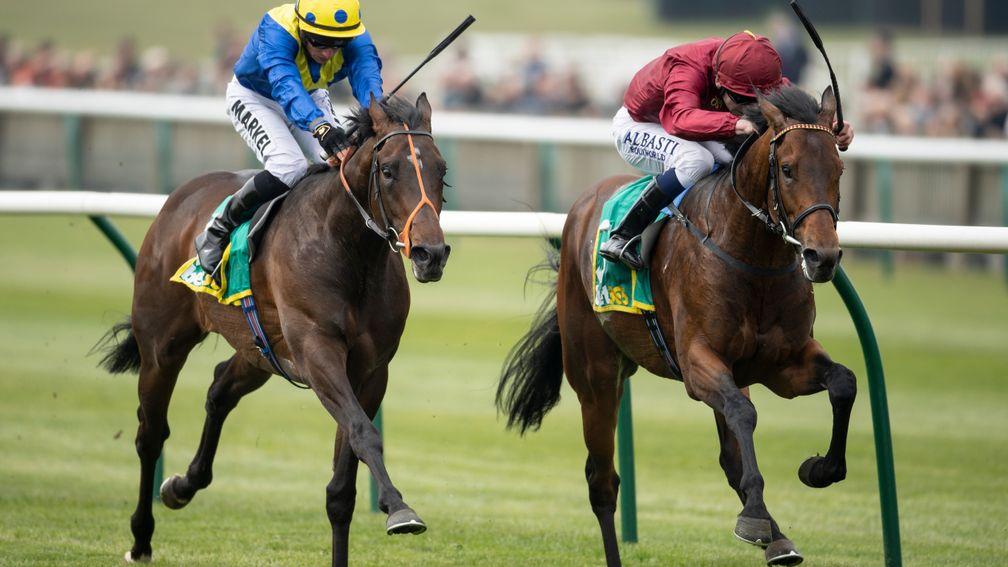 Kick On: has pleased trainer John Gosden in his work at home