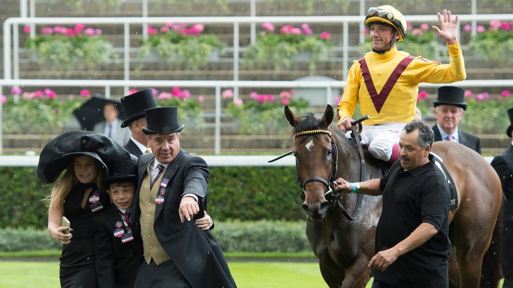 Wesley Ward, Frankie Dettori and Lady Aurelia take Ascot by storm in last year's Queen Mary