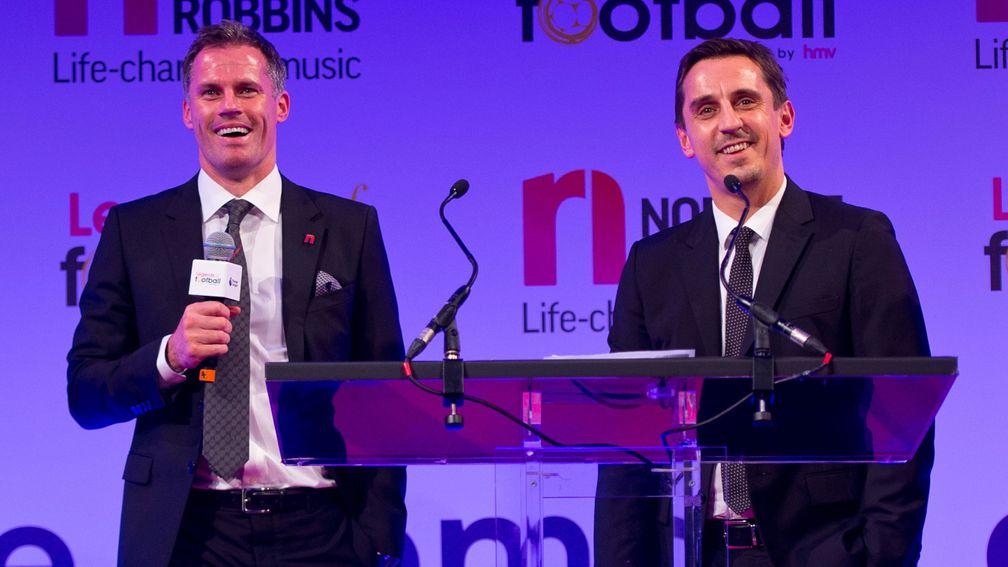 Jamie Carragher (left) and Gary Neville have become top pundits