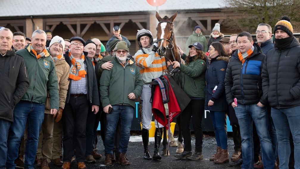 Maughreen's connections celebrate at Punchestown