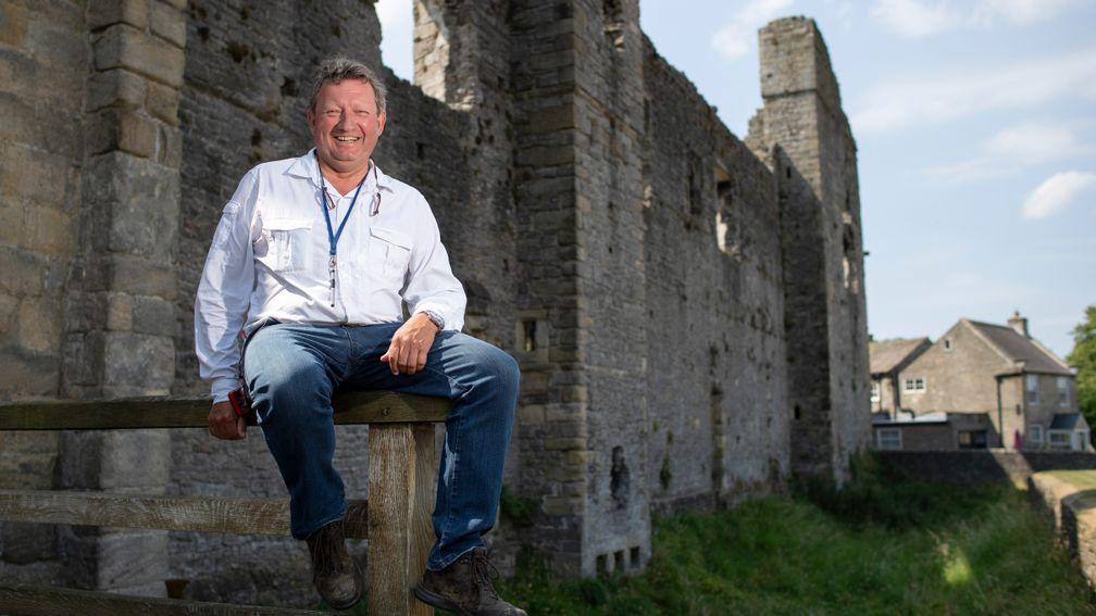 The King of Middleham: Mark Johnston amid the splendour of the castle in his home town