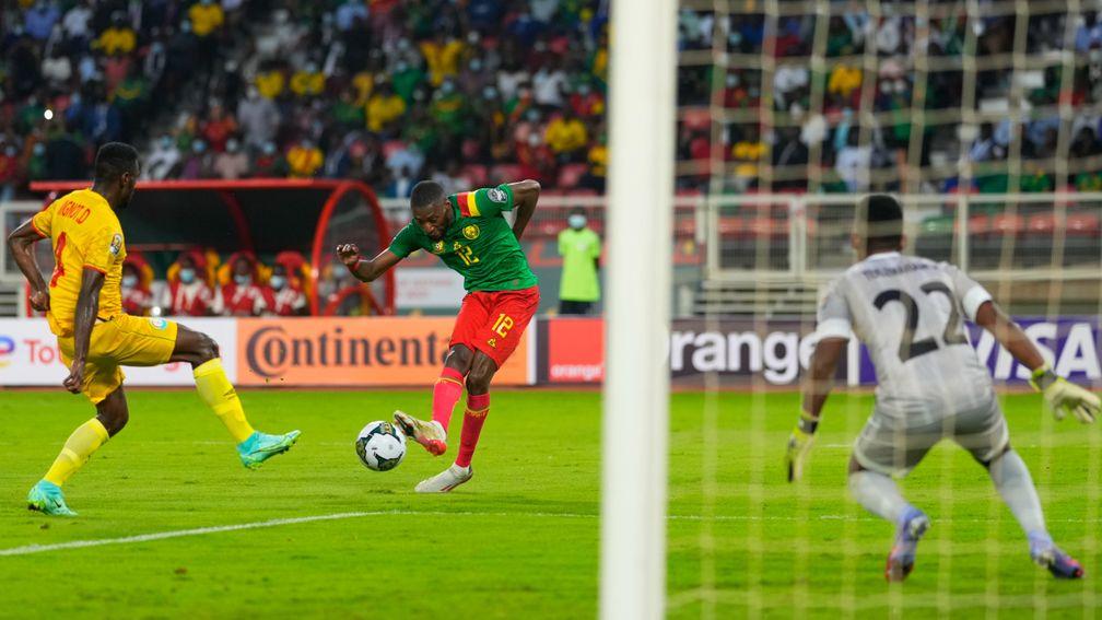 Cameroon's Karl Toko Ekambi scored twice against Ethiopia