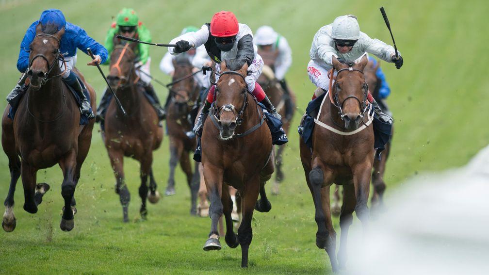 Cracksman (red cap): could miss the St Leger before a four-year-old campaign