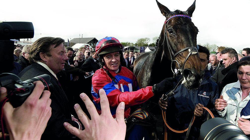 Sprinter Sacre: mobbed at Punchestown in 2013