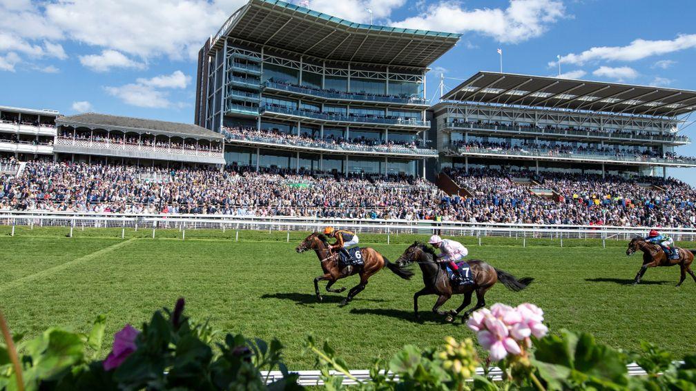 Telecaster wins the Dante Stakes at York in 2019. This year's race is scheduled for May 14