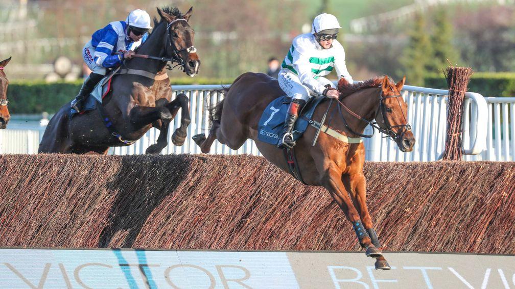 Baron Alco: jumps his way to victory in the BetVictor Gold Cup