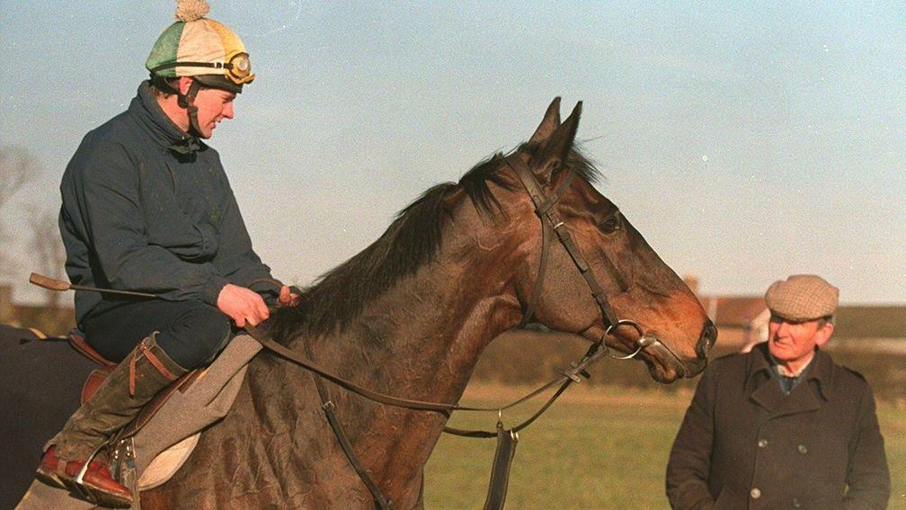 Peter Beaumont, pictured alongside Cheltenham Gold Cup winner Jodami, died in March last year