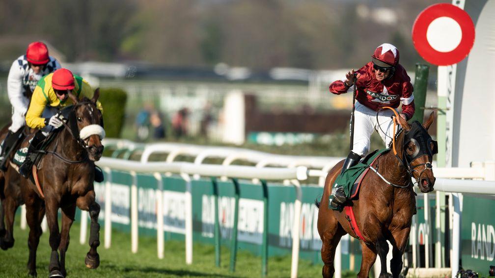 History maker: Tiger Roll passes the line with lengths to spare