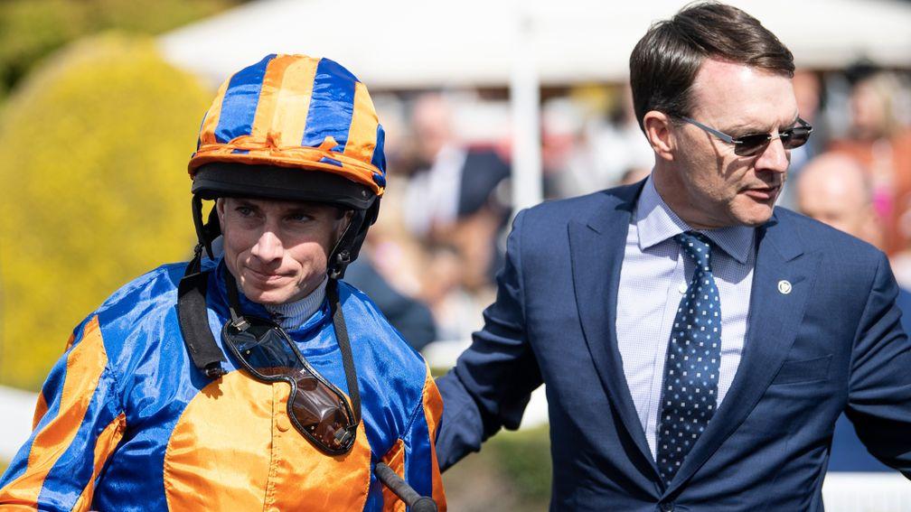 Winning team: Ryan Moore and Aidan O'Brien after their big-race double