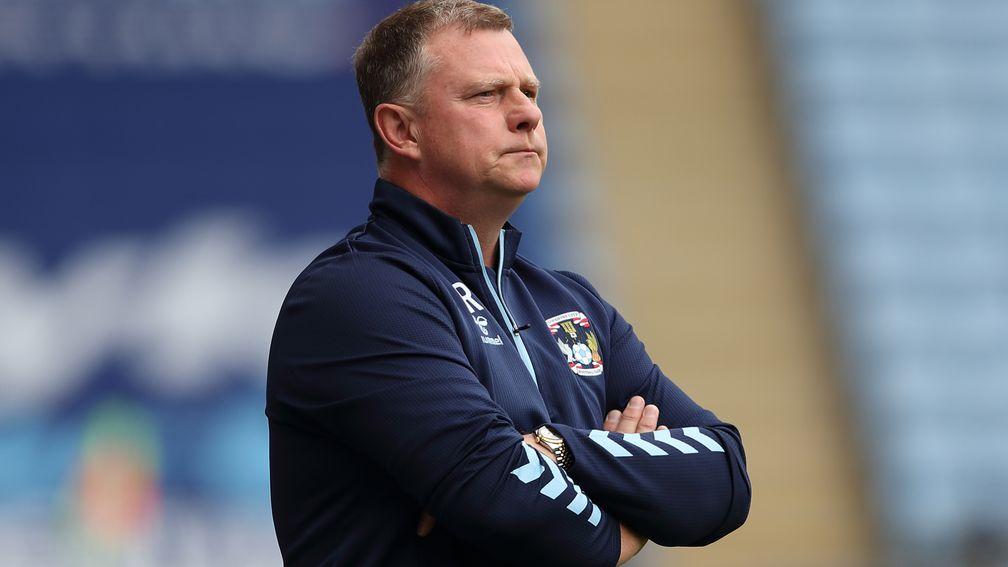 Coventry boss Mark Robins has dealt well with mounting injury problems