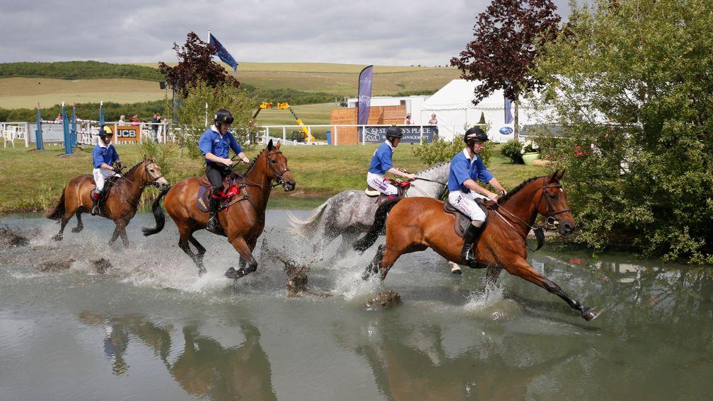 Water may be splashed in the JCB Champions Challenge