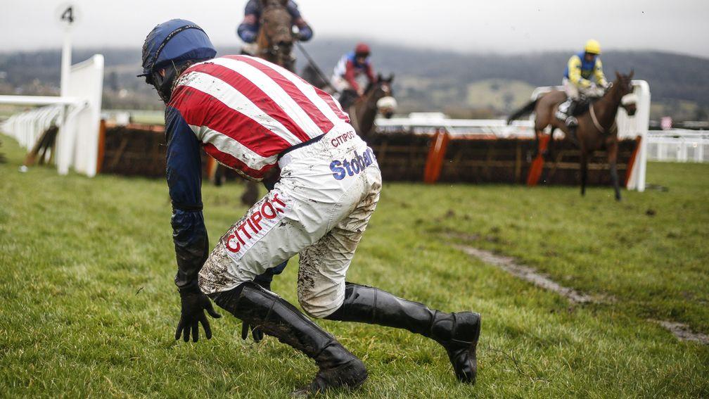 Parting ways with a horse is only one danger involved in a fall - jockeys are at risk from other runners