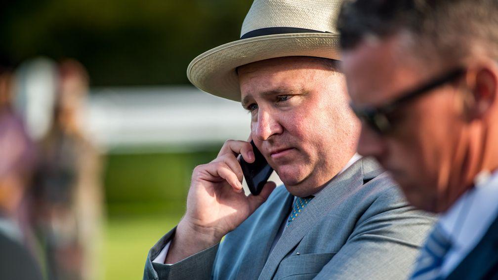 Mark McStay in the zone bidding for smart handicapper Curiosity