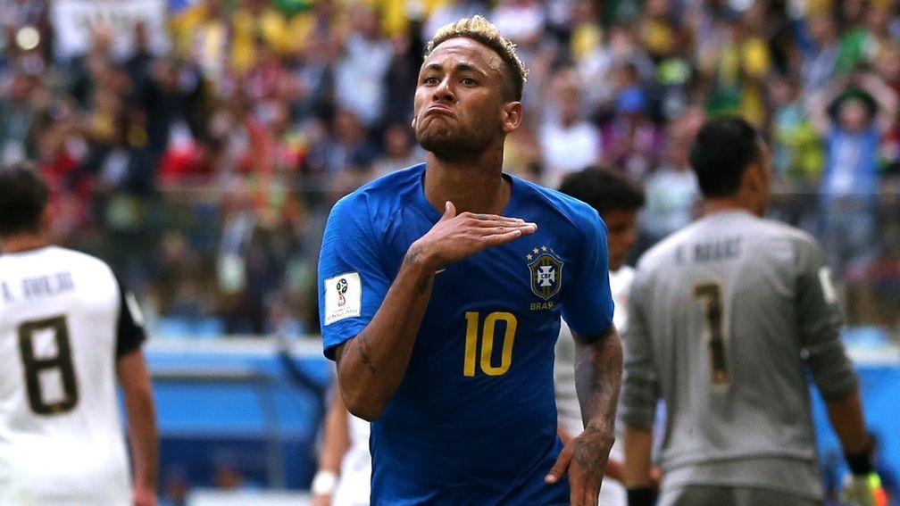 Neymar notched for Brazil in their win over Costa Rica