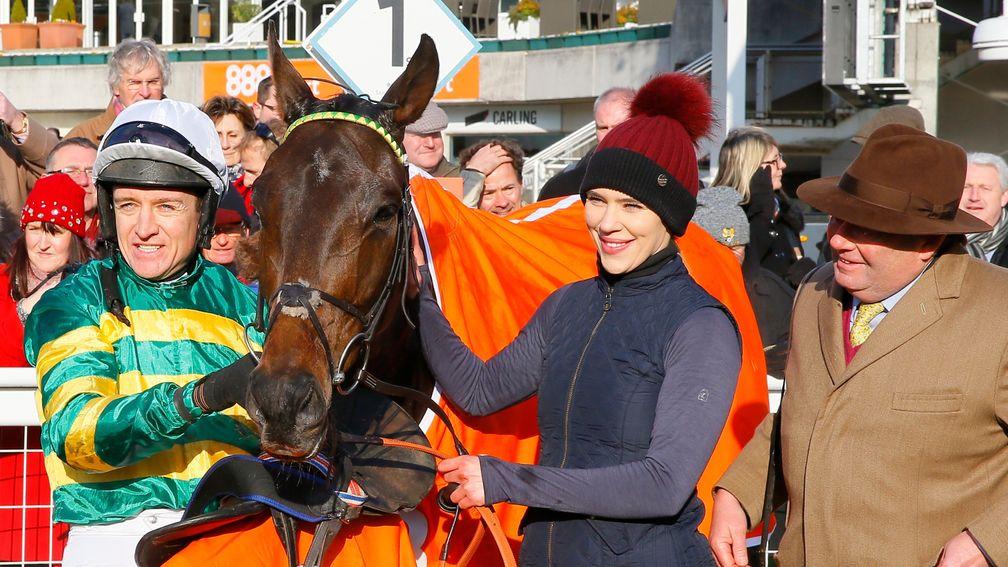 Connections were pleased to see Buveur D'Air win a third Contenders Hurdle