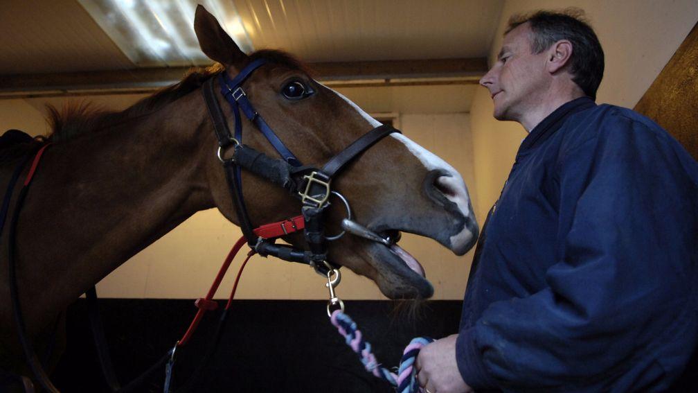 Rod Millman pictured with popular Sergeant Cecil, the Group 1 and major handicap hero