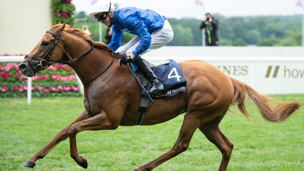 Creative Force and James Doyle win the Jersey StakesAscot 19.6..21 Pic: Edward Whitaker/Racing Post