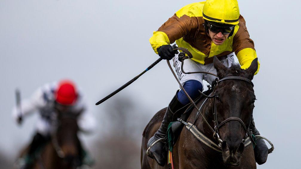Galopin Des Champs comes home eight lengths clear in the Irish Gold Cup