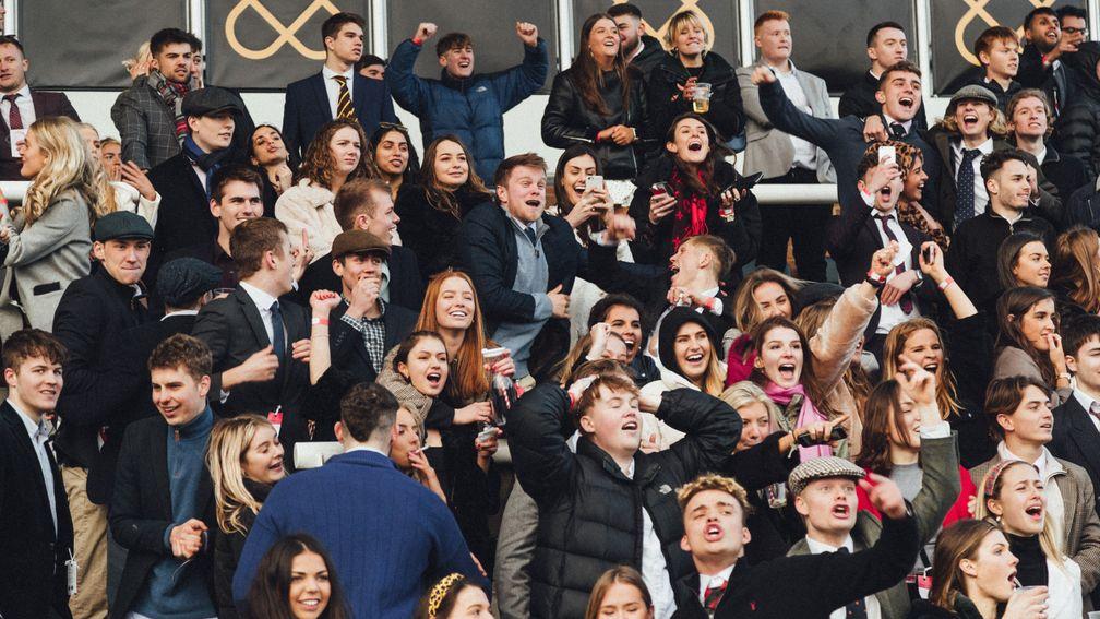Getting more of these youthful scenes at racecourses will be part of GBR's strategy to boost crowds