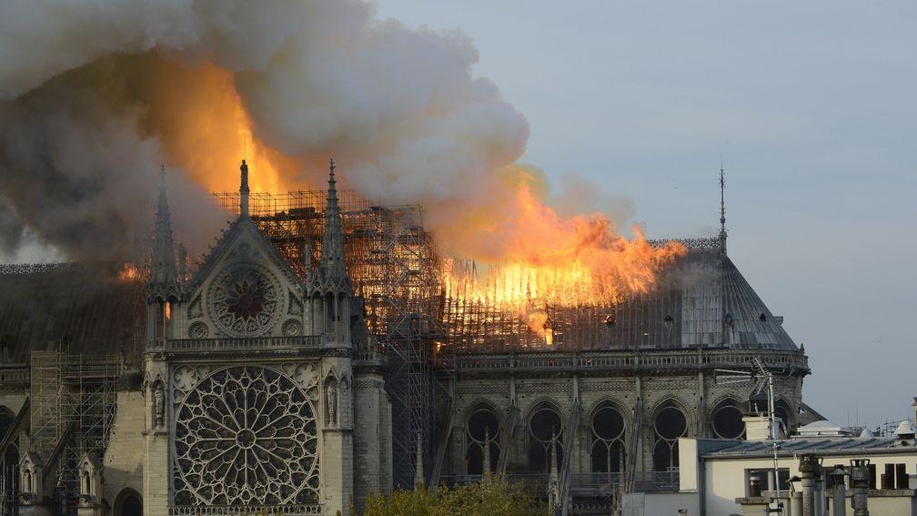 Notre-Dame was ravaged by fire on Monday evening