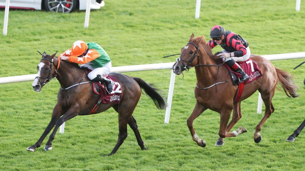 Crowns Major (right) finished well to claim second behind No Thanks at Galway on Tuesday