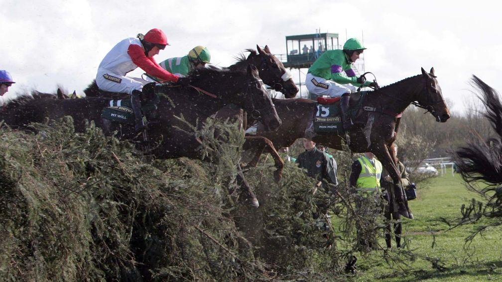 MON MOME Ridden by Liam Treadwell at  wins the Grand National at Aintree 4/4/9photograph by John Grossick