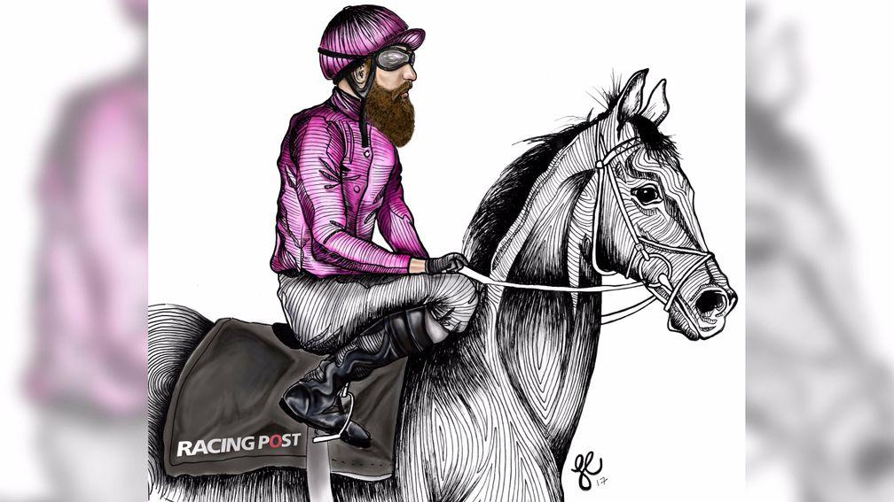 Rocking the look: how a jockey might look with a hipster beard