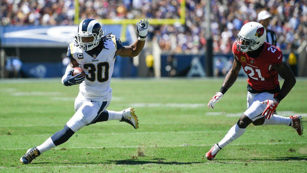 Running back Todd Gurley has been a star turn for the Los Angeles Rams