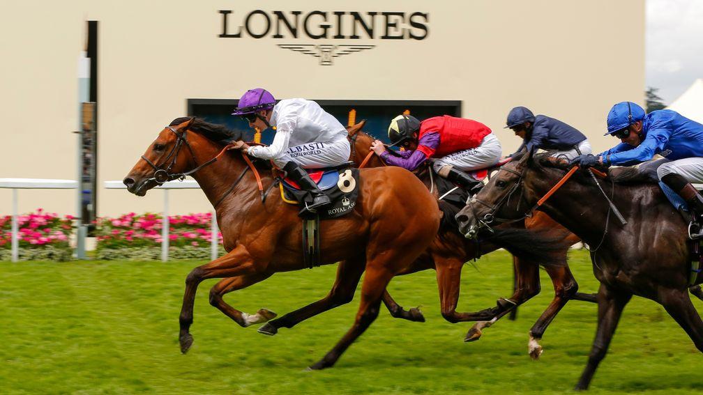 Prince Of Lir: winning the Norfolk Stakes at Royal Ascot last year. Her sister runs at Ripon on Wednesday evening.