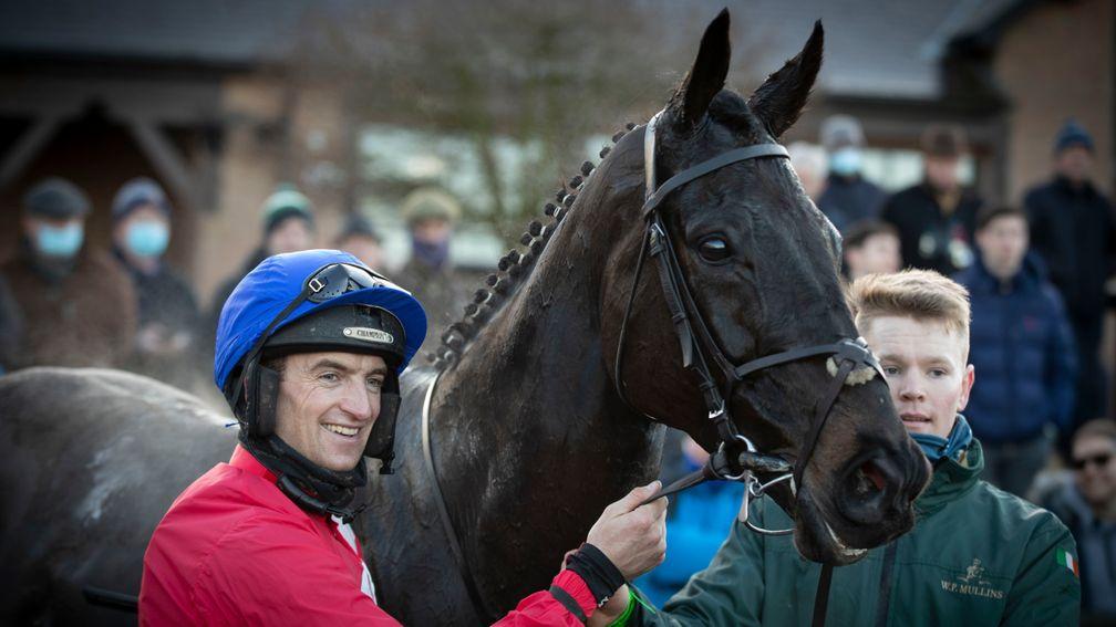 Patrick Mullins is all smiles after Ferny Hollow's beginners' chase victory