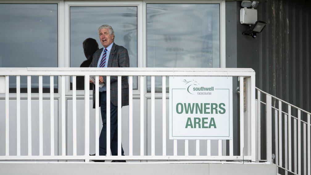 Owners area: in place across racecourses in Britain to reduce chances of mass spreading of coronavirus