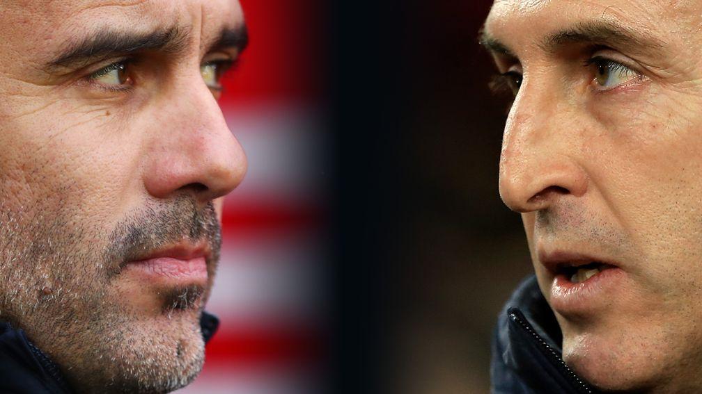 Pep Guardiola's Manchester City and Unai Emery's Arsenal face off at the Etihad