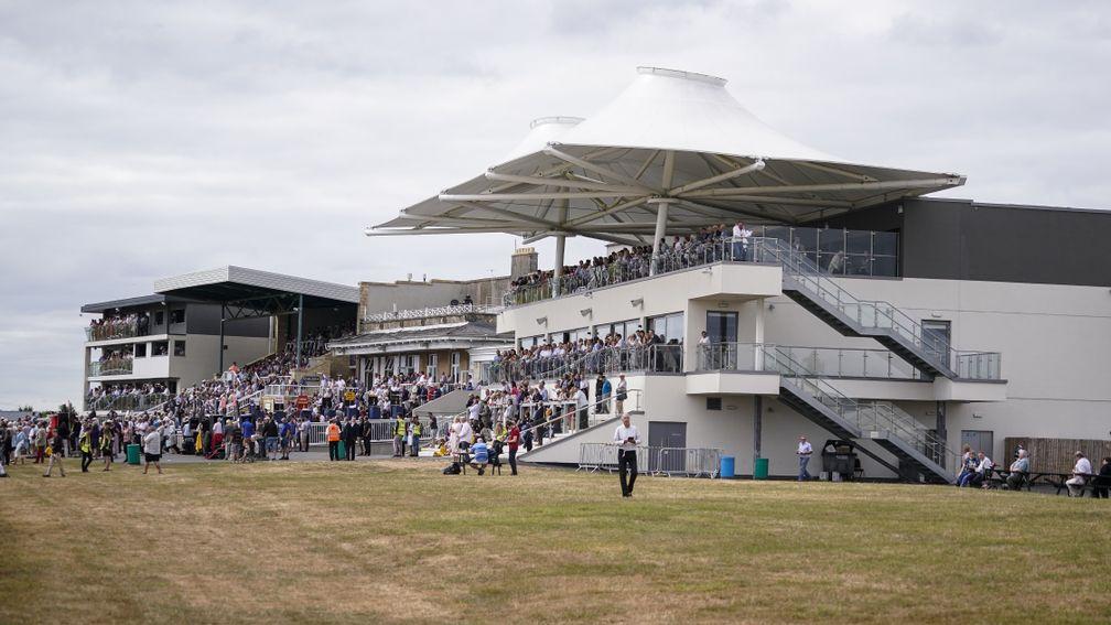 BATH, ENGLAND - JULY 17: A general view at Bath Racecourse on July 17, 2018 in Bath, United Kingdom. (Photo by Alan Crowhurst/Getty Images)