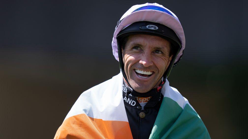 A beaming Neil Callan secured the Silver Saddle at the Shergar Cup at Ascot this summer