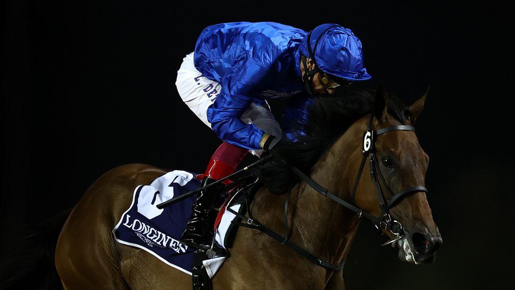 Frankie Dettori partners Soft Whisper to an impressive success in the UAE 1,000 Guineas