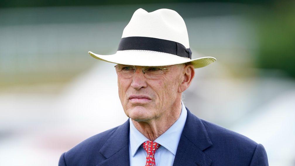 CHICHESTER, ENGLAND - JULY 26: John Gosden poses during day one of the Qatar Goodwood Festival at Goodwood Racecourse on July 26, 2022 in Chichester, England. (Photo by Alan Crowhurst/Getty Images)