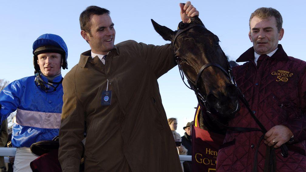 Paul Moloney (left) and Evan Williams after State Of Play's Hennessy win in 2006