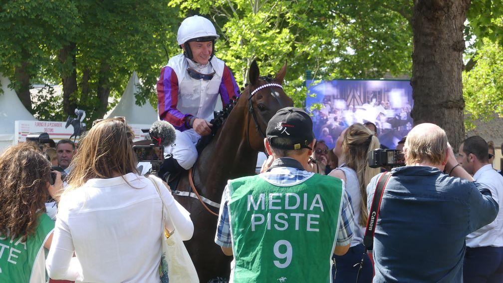 Laurens is the centre of attention after securing a sixth success at Group 1 level in the Prix Rothschild at Deauville
